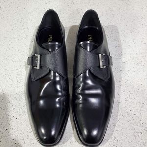 Prada Men's Monk Strap Dress Shoes US10